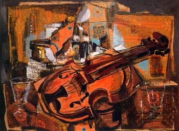 Ismael Gonzalez De La Serna : Bodegon del violin